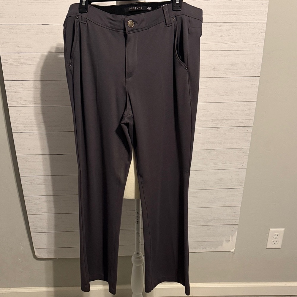 one 5 one Women's boot cut Trousers - Charcoal